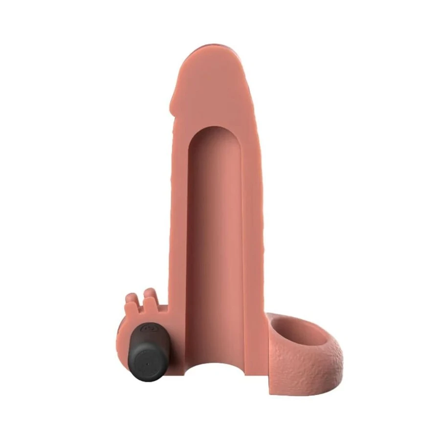 FANTASY X-TENSIONS - VIBRANTE REALISTICO MANICOTTO PER PENE DA 5 CM, BEIGE